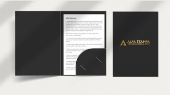 A4 fascikle sa zlatotiskom