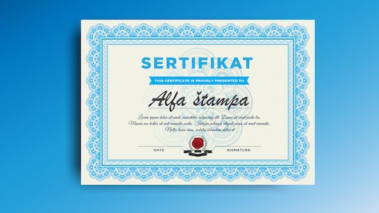 A3 sertifikati