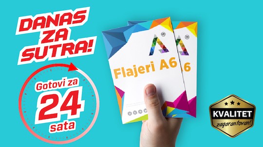 Flajeri A6 - Danas za sutra