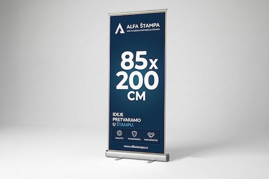 Roll up baner 85 x 200 cm