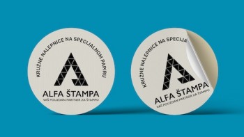 Kružne nalepnice na specijalnom papiru