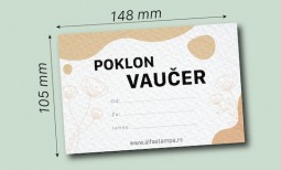 A6 vaučeri na specijalnom papiru