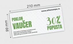 DL vaučeri na specijalnom papiru