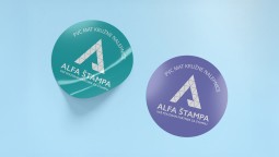 Kružne PVC nalepnice
