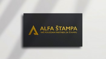 Standardne vizit karte sa zlatotiskom